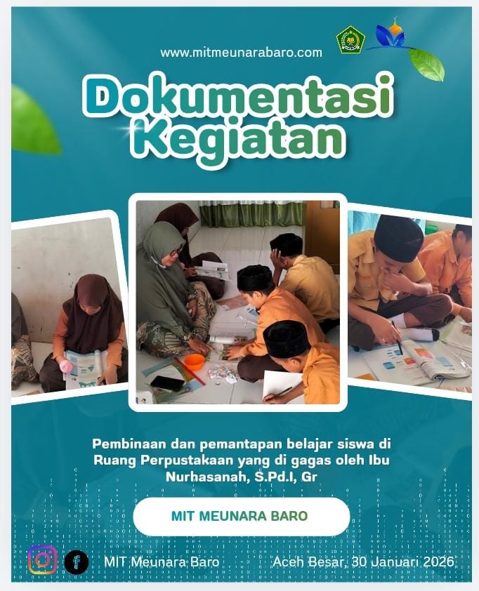 Dokumentasi Kegiatan Pembinaan Siswa di Ruang Perpustakaan